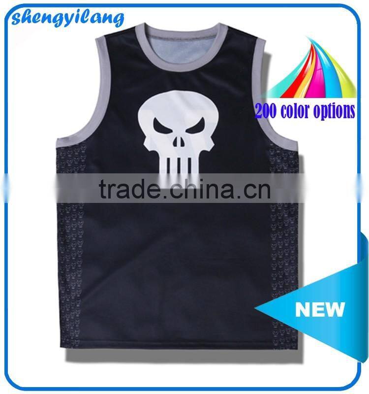 Fashion Mens Digital Printed Dri-fit Sport / Casual Knitting Wear T13354