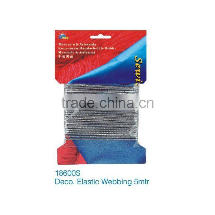 D&D elastic rope Colored Elastic Webbing 5m elastic strap (18600S)