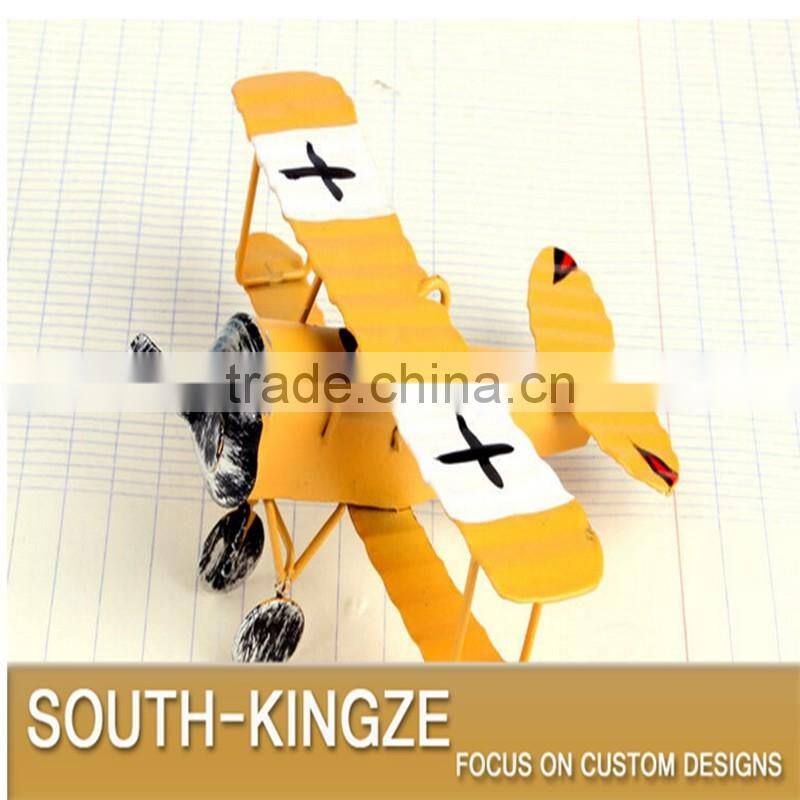 Vintage Decoration Iron Metal Airplane Display Model
