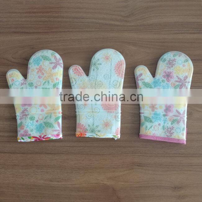 Wholesale custom printed silicone oven mitts