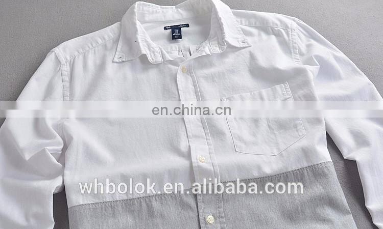 OEM Casual Men's fancy style shirt boys 100% cotton shirt joint dress shirt