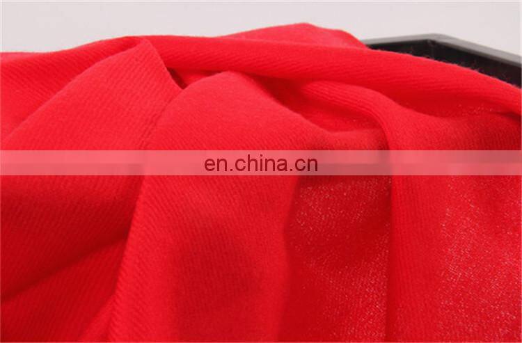 100% mercerized wool twill weave plain color shawl worsted wool autumn winter ladies warm scarf