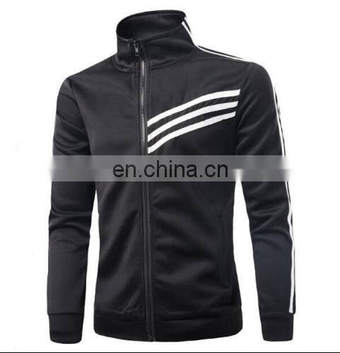 Wholesale Alibaba 2017 Mens Slim Fit Zip Up Jumper Sweatshirt Jacket Tracksuit Top