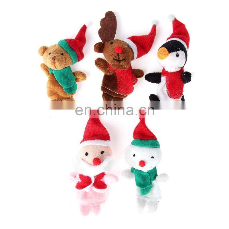 Christmas Series finger puppet set custom cute Christmas animal finger puppets and story