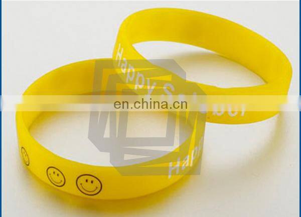 Smile Printed Wristband Silicone