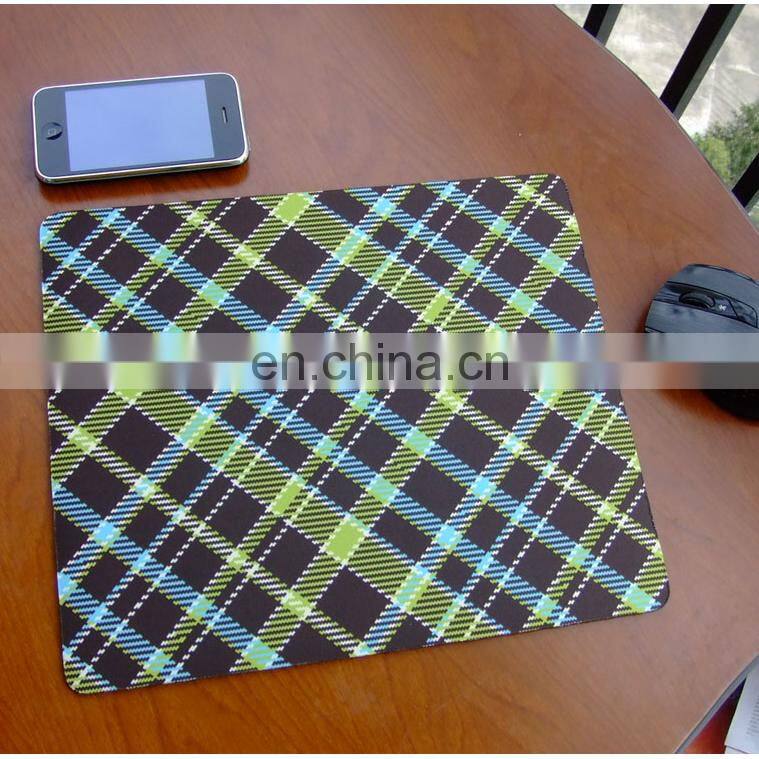 OEM wholesale natural rubber material farbic custom sublimation blank mouse pad