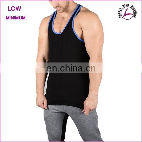 Men's gym wear tank top O neck sleeveless t shirt