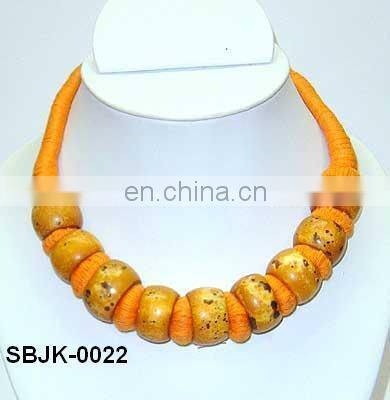 Glass Bead Costume Necklace