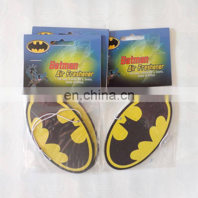 OEM factory price cartoon shape car air freshner , paper card air freshner