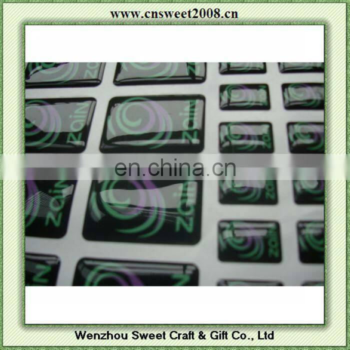 3d epoxy dome stickers