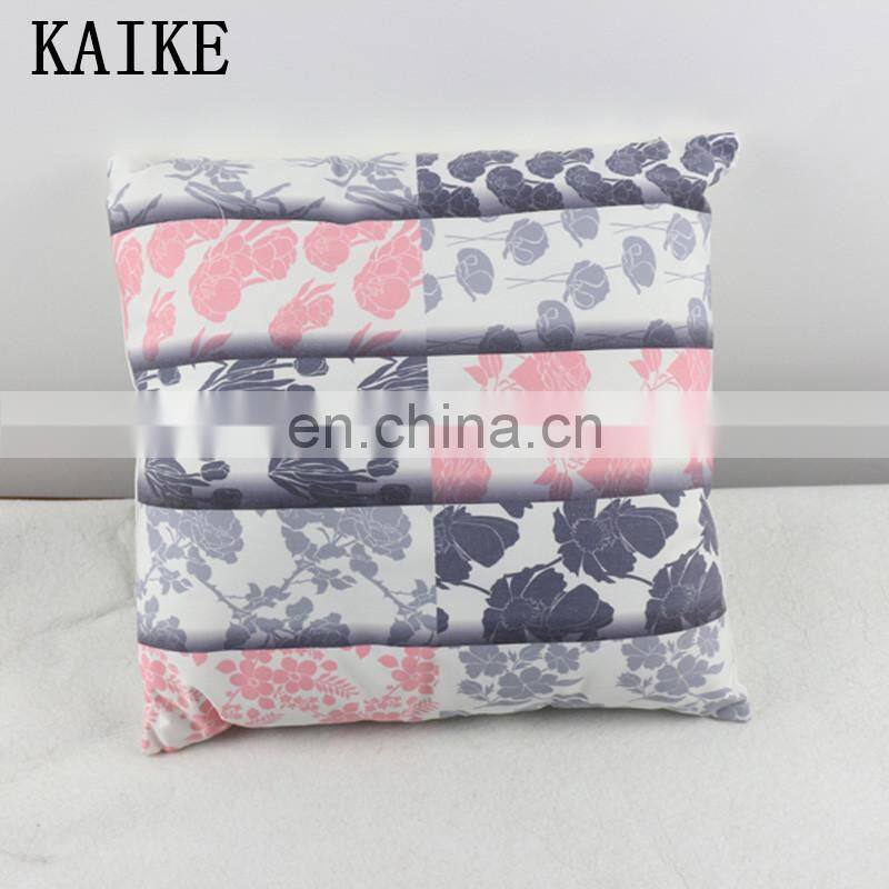 Custom travel pillow printing sofa chair embroidered cushion covers