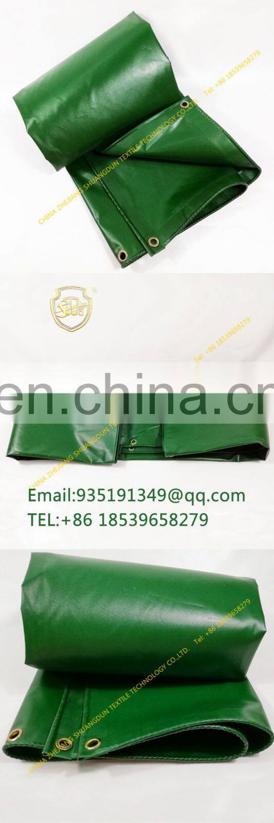 Waterproof canvas outdoor cover cloth truck cover cloth green yellow and blue all kinds of colors.