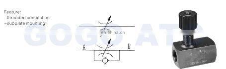 China factory price High-ranking throttle and check valve