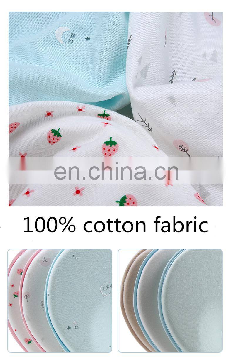 Small Custom Organic Cotton Anti Roll Sleep Nursing Memory Foam Flat Head Shape Support Baby Pillow Manufacturer For Newborn