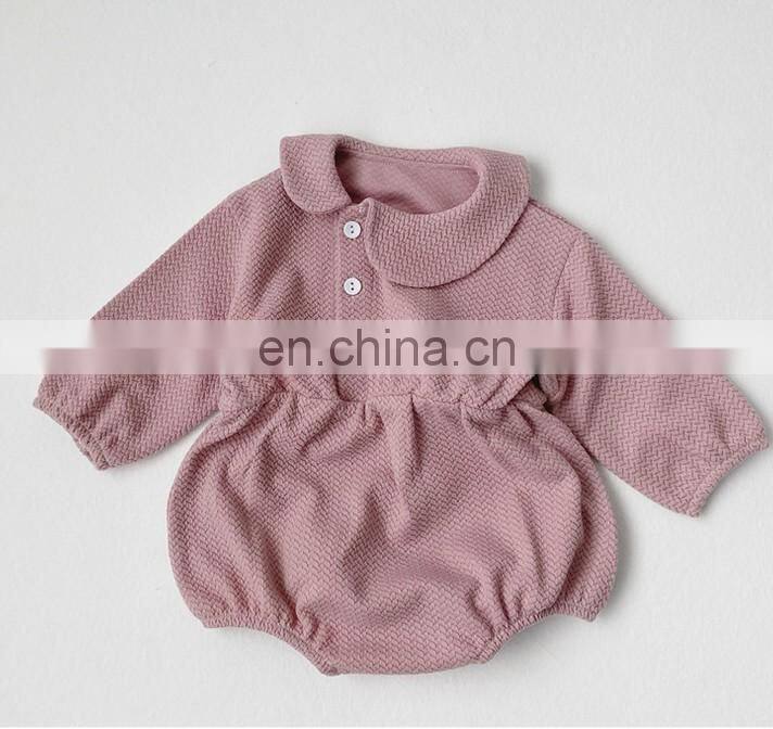 Long sleeve autumn winter baby rompers multi colors kids one piece jumpsuits
