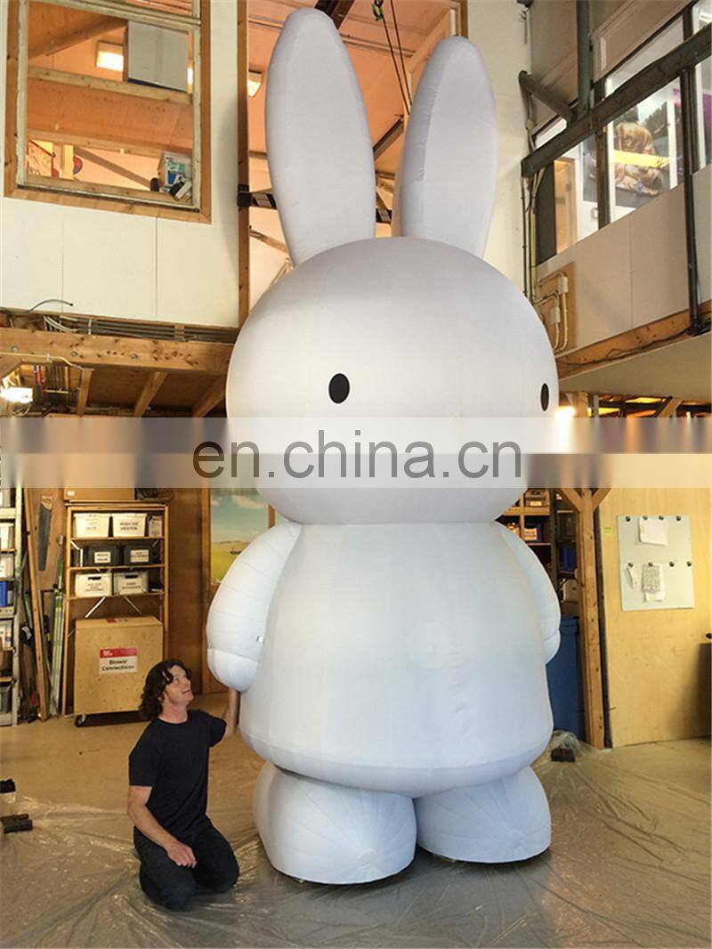 Factory Customized Cute Inflatable Rabbit Models For Attractive Ornament
