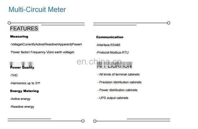 ACREL (Stock Code:300286.SZ) DC 48V system Multi Channel Energy Meter for Telecommunication solution AMC16MD