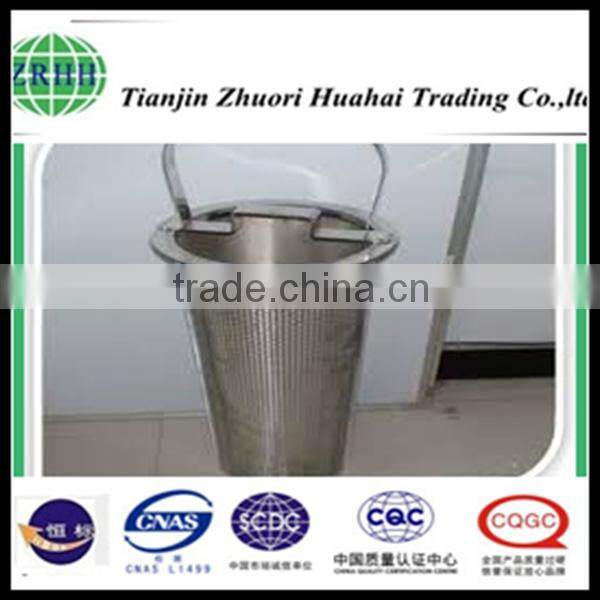 Flange - mounted filter type and stainless steel customized filter basket