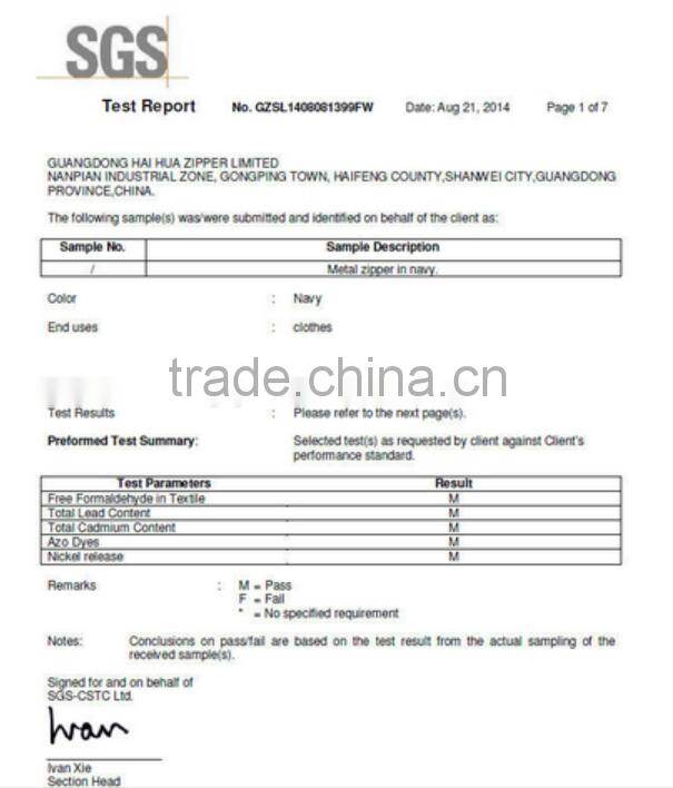 10# metal slider double zipper pull