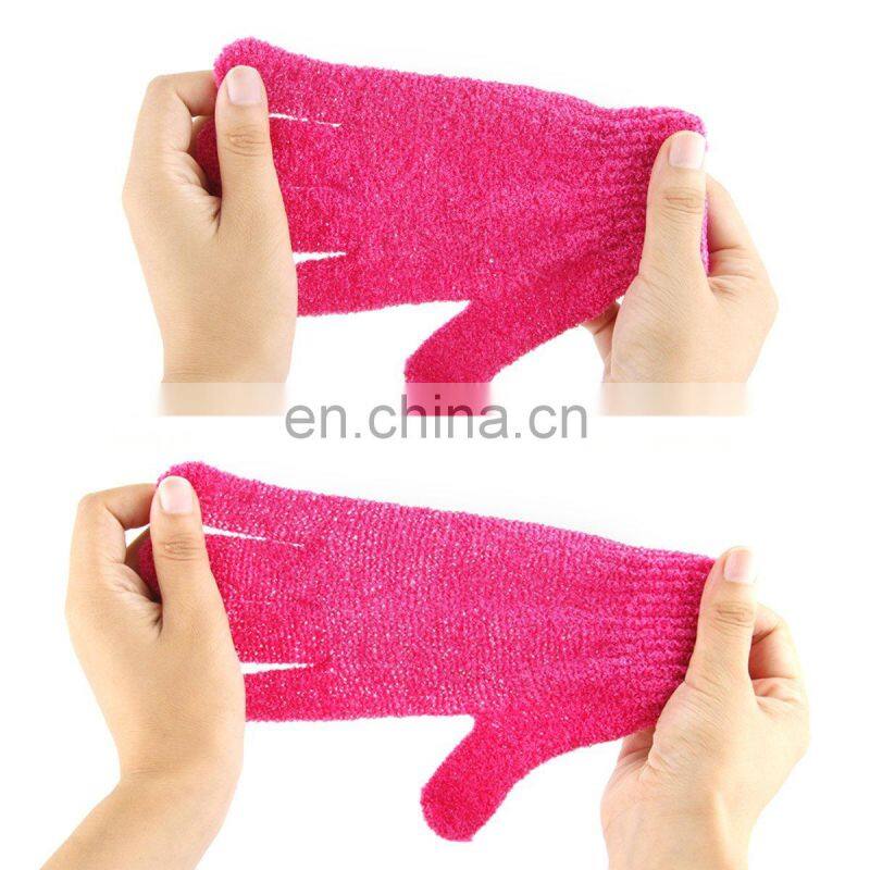 Promotional Unisex Nylon Exfoliating Bath Gloves Shower Gloves for sale