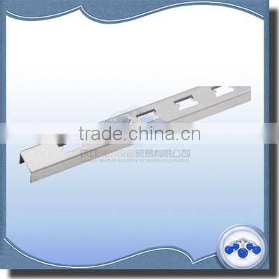 Metal chrome slotted stripping with single hole