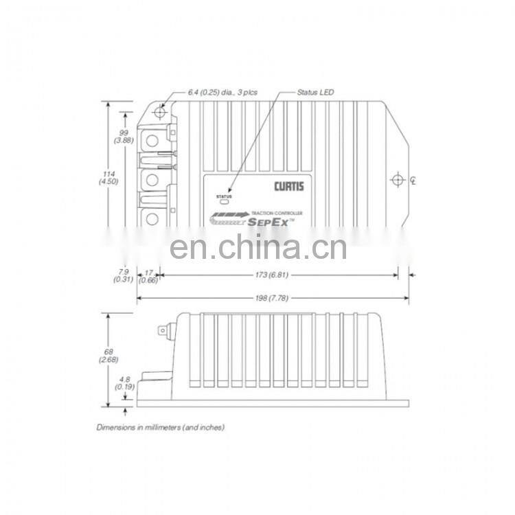 1243-4322 24V 36V Electric Vehicle 300A DC CURTIS Excited Motor Controller SepEx