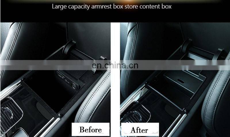 Car Interior Central Armrest Storage Box For Jaguar XE XF F-Pace 2016 Car Accessories