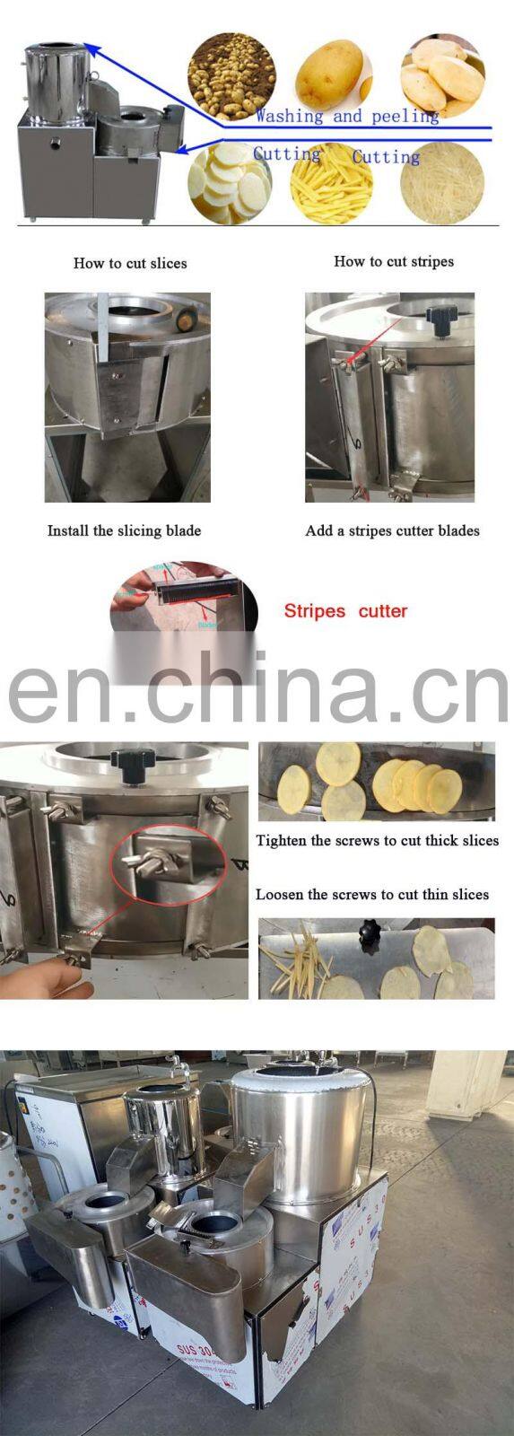 Potato Chips Cutting Machine Price/Potato Peeling And Cutting Machine/Vegetable Chopping Slicer Machine