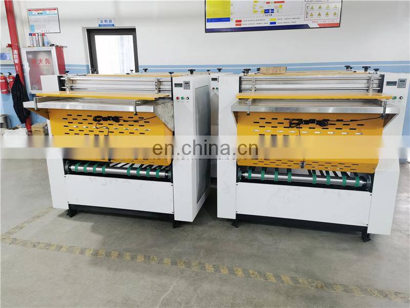 BG1200 hand feed rigid gift plywood paper board box grayboard v notch groove slotting Machine equipment