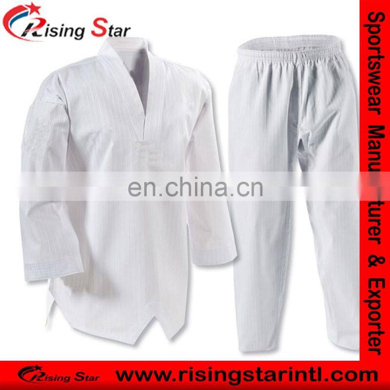 High Quality Breathable Lightweight Pure Cotton Martial Arts Uniform Taekwondo GIS For