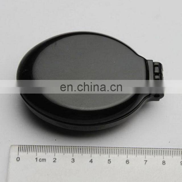 Customized Mini Pocket Size Oval Shaped Foldable Hair Brush with Mirror