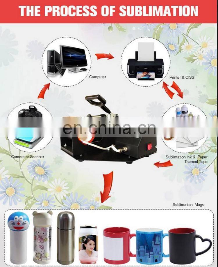 Factory Promotion CE Certification Digital Mug Heat Press Machine for cup ( 6-11oz 7.5-9cm press size adjustable )