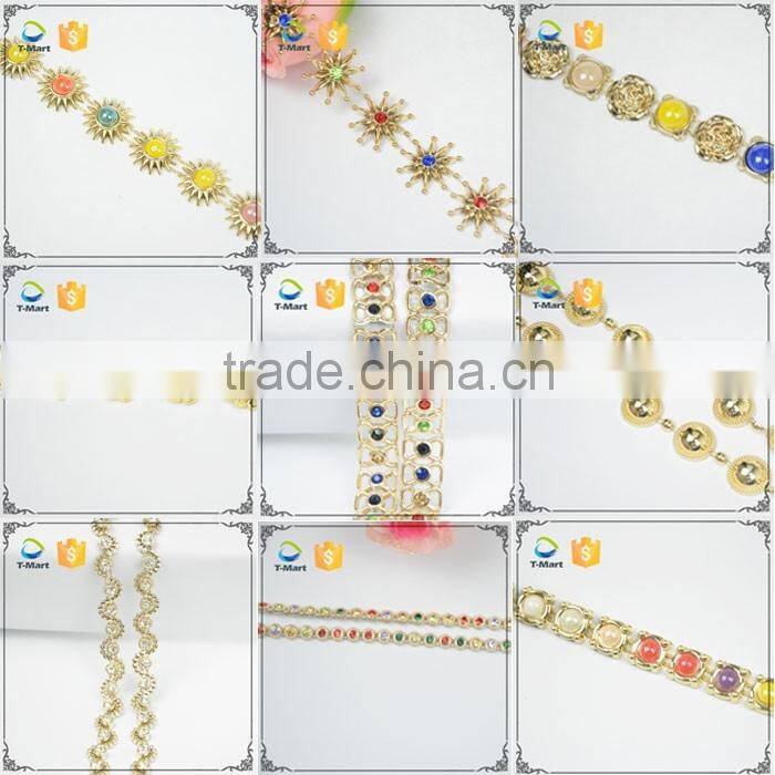 Butterfly Plastic Trimming with Crystal Stone