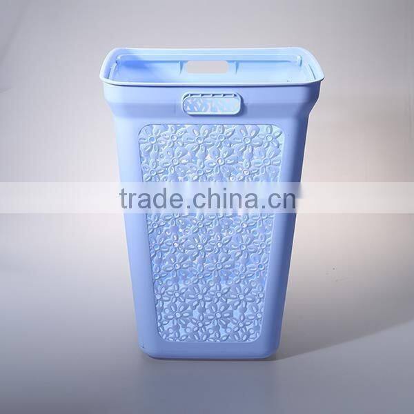 creative design rectangular washing basket with lid
