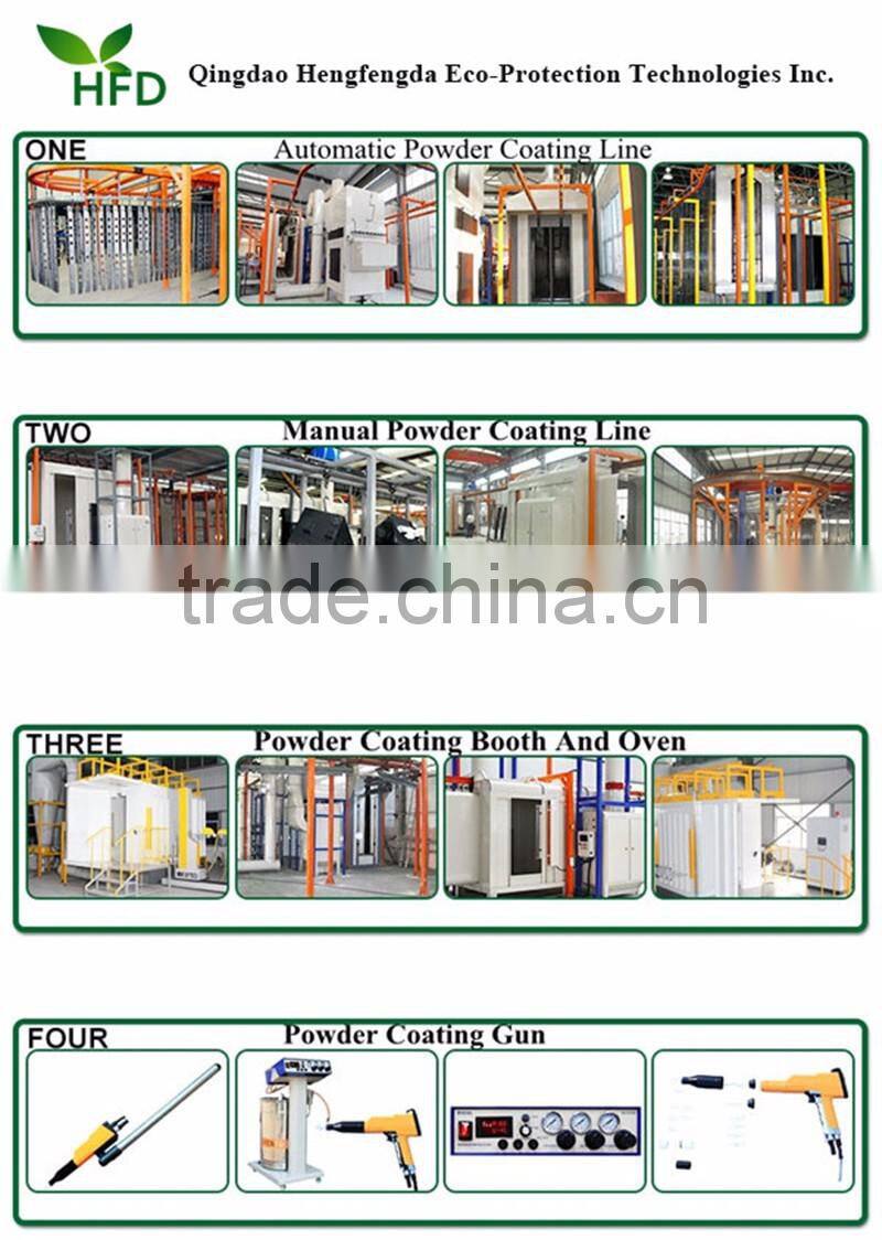 complete system of powder painting continues