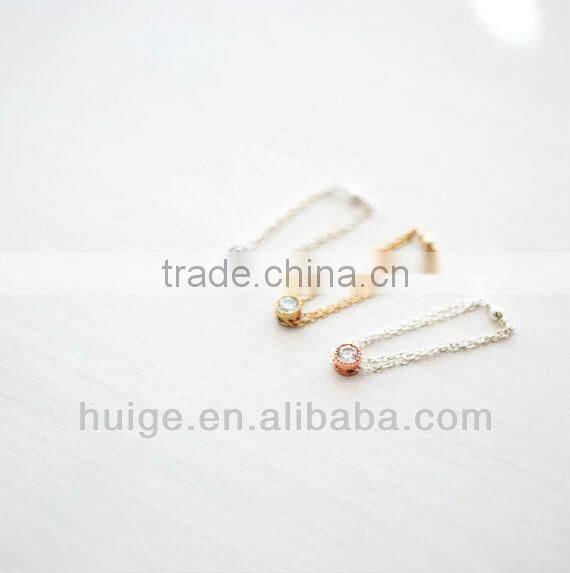 14K Gold Filled Chain Ring w/ Ball Bead