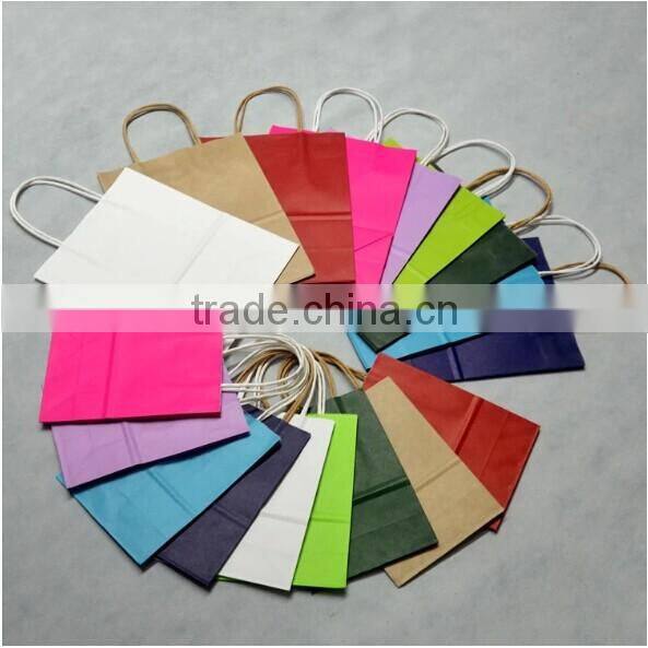 trade assurance pure color craft paper gift bag