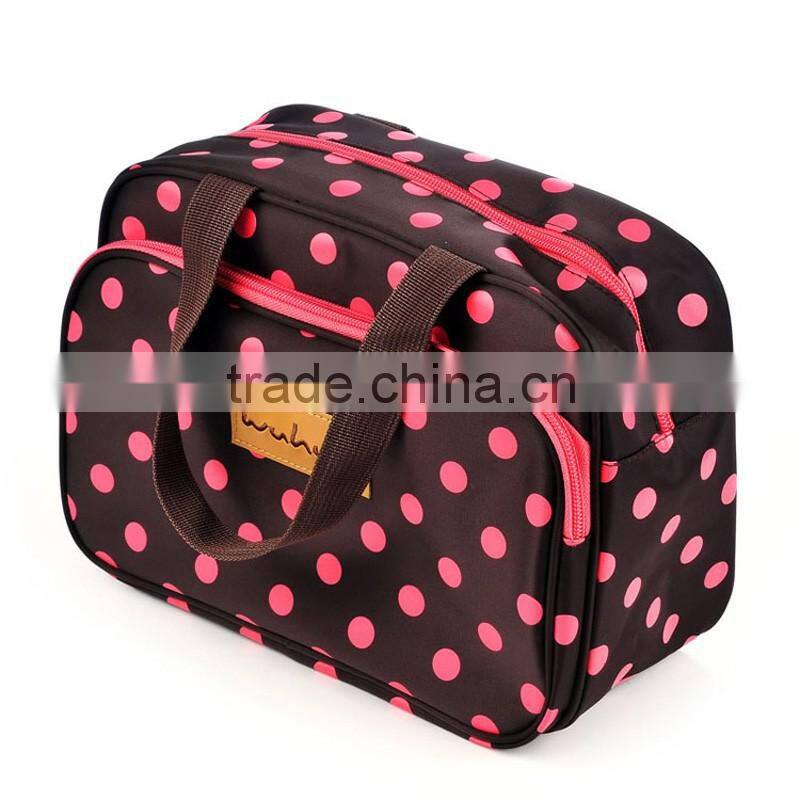 Stock dot nylon mommy handbag ladies bags holding baby bag handbags wholesale