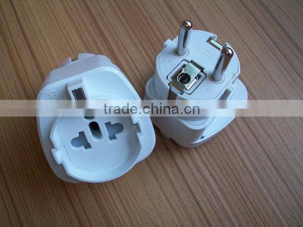 USA to Schuko Eu Germany AC Power Plug Adaptors with CE certification