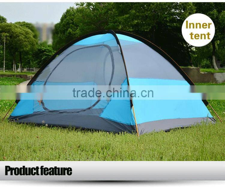 Hotsell Waterproof Double Layer 2 Person 3 Season Aluminum Rod outdoor camping tent