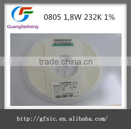 Electronic components Resistor 0805 1,8W 232K 1%