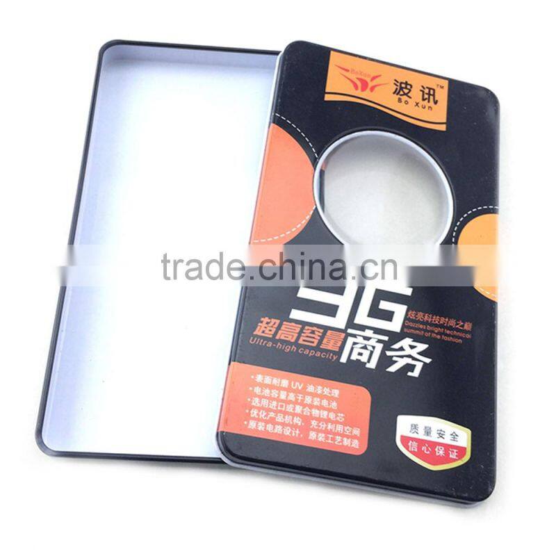 rectangular shape battery tin cans