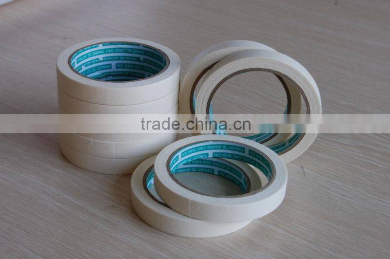 single sided cloth masking tape , heat resistant crepe paper MASKING TAPE