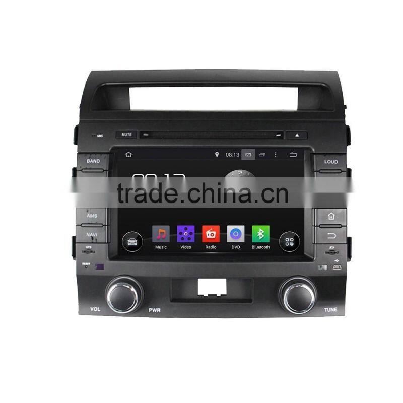 Automotive multimedia dvd player with navigation system for Toyota Land Cruiser 200 2008-2012