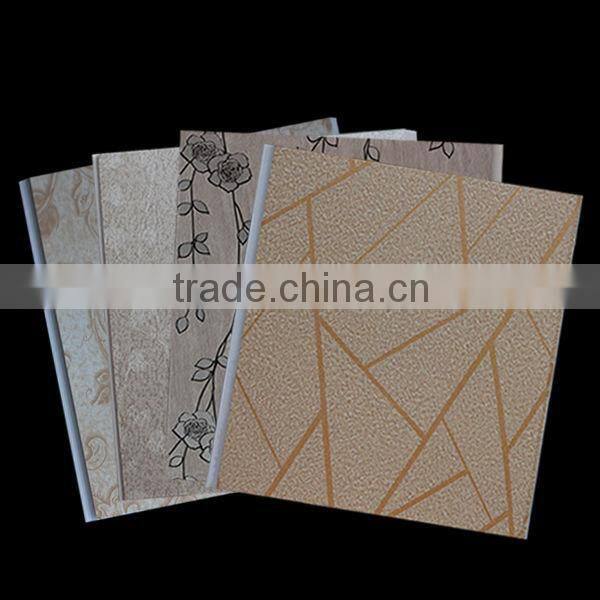 Fashionable&artistic waterproof building material pvc panel tiles hot sale in Russia