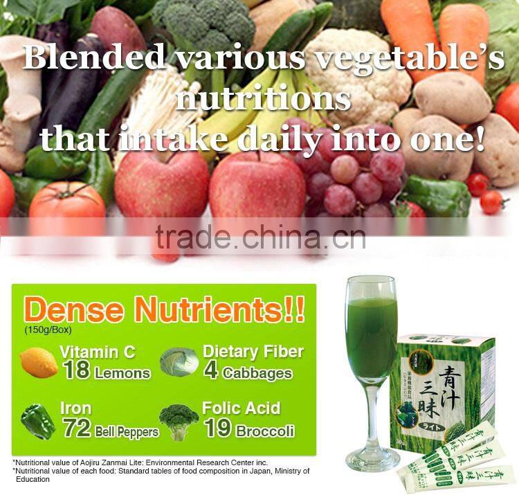Easy to Drink and Slimming Green Tea " Aojiru Zanmai Lite " at Reasonable Price , Small lot order Available