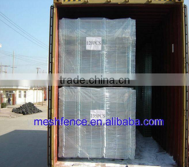 cheap powder coated welded steel wire mesh concrete fence