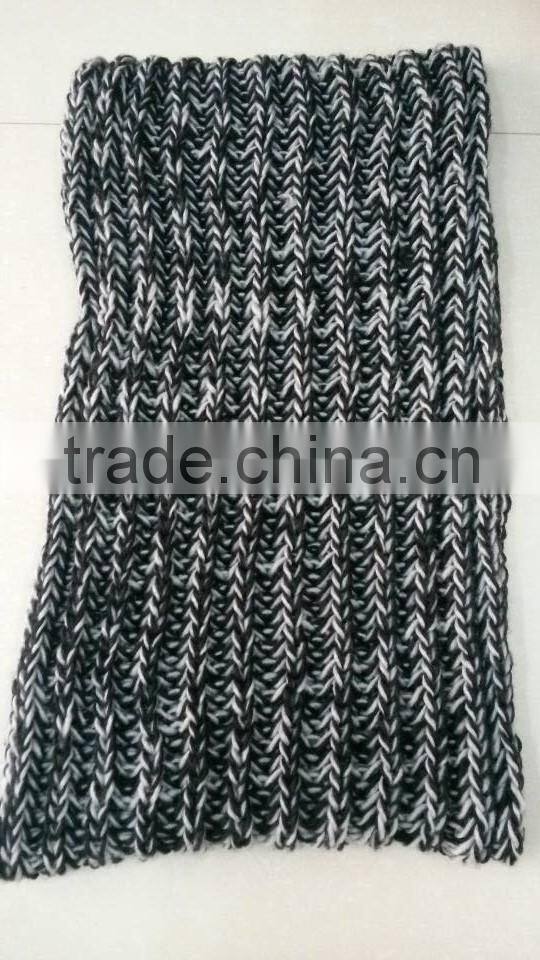 2014 Winter Newest Fashion Unisex Two Thread Weave Circle Loop Knitted Scarf