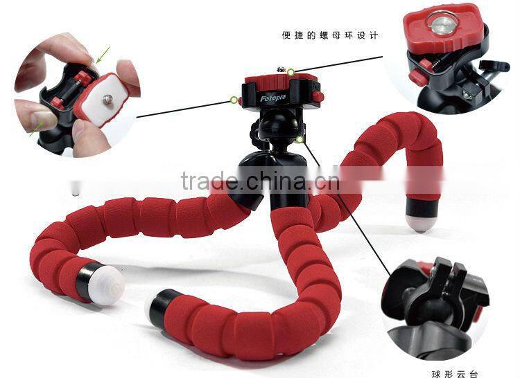 Red Soft &Flexible Tripod Stand for Digital Camera Video Camcorder