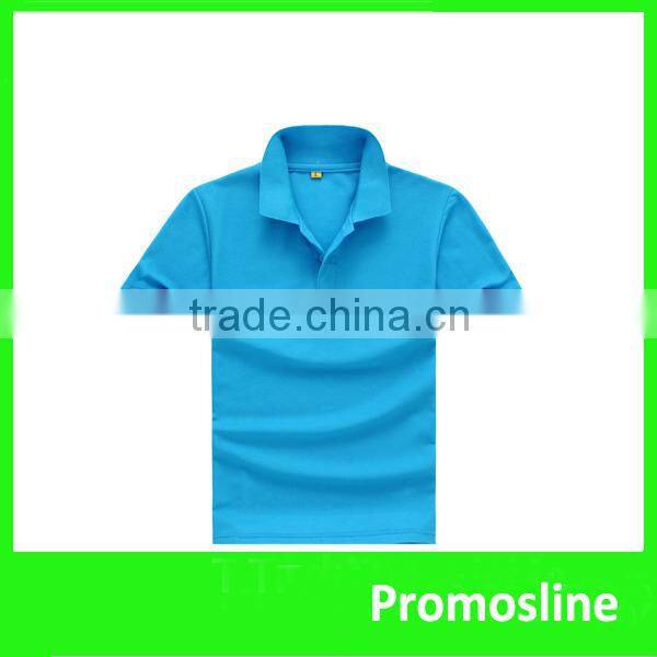 Advertising Promotional blue polo custom embroidery